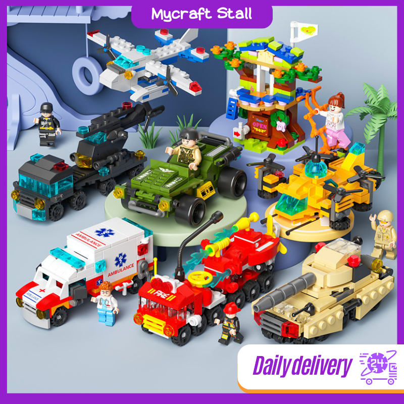 6in1 Mini Building Blocks DIY Kid's Educational Toys Compatible with ...