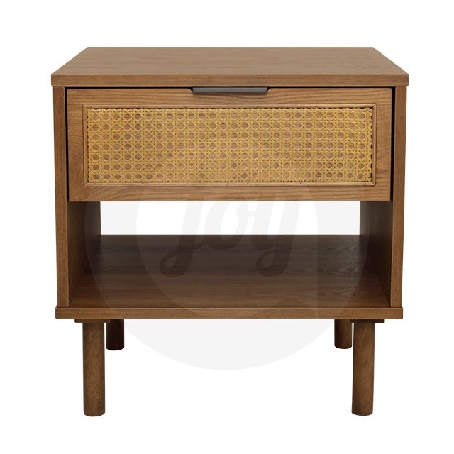 Meja Sisi Rotan KARIN Muji Bedside Table Minimal Rattan Drawer End ...