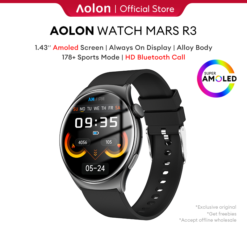 Aolon Mars R3 Smart Watch Original AMOLED Always On Display Custom