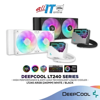 DeepCool LT240 ARGB High-Performance 240mm AiO CPU Cooler | Intel & AMD CPU Liquid Cooler