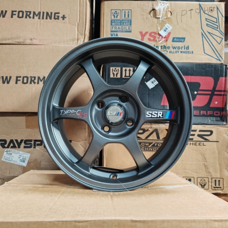 New Sport Rim 15inch Type-C SSR 15X7JJ 4H100 Matt Gunmetal | Shopee ...