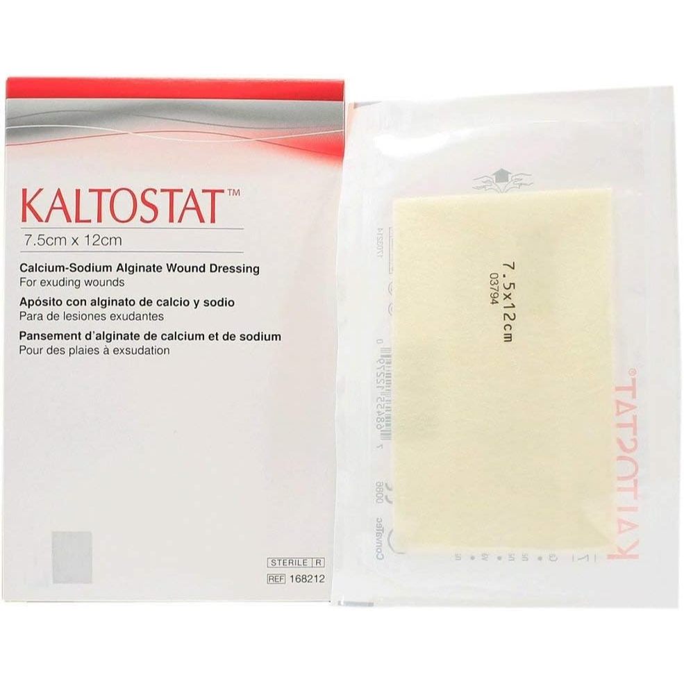KALTOSTAT Alginate Calcium Sodium Wound Dressing 5x5cm/ 7.5x12cm ...