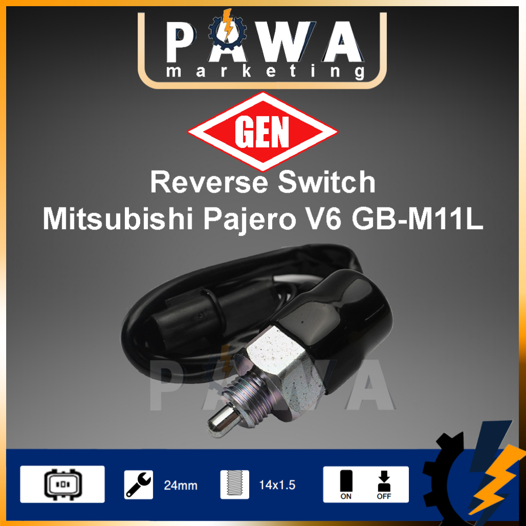 Gen 100% Authentic Reverse Switch Button Sensor 2Pin Mitsubishi Pajero ...