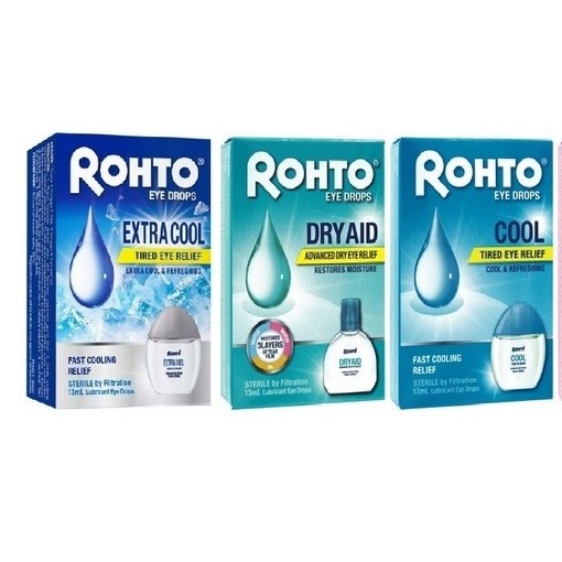 ROHTO EYE DROPS EXTRA COOL 13ML / EYE DROPS DRY AID 13ML / EYE DROPS ...