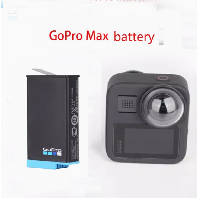 Batteria CELLONIC 1400mAh 3.85V Per GoPro Max 360 | Kit 2 Pezzi Ricambio Li-Ion Per Lunghe Riprese
