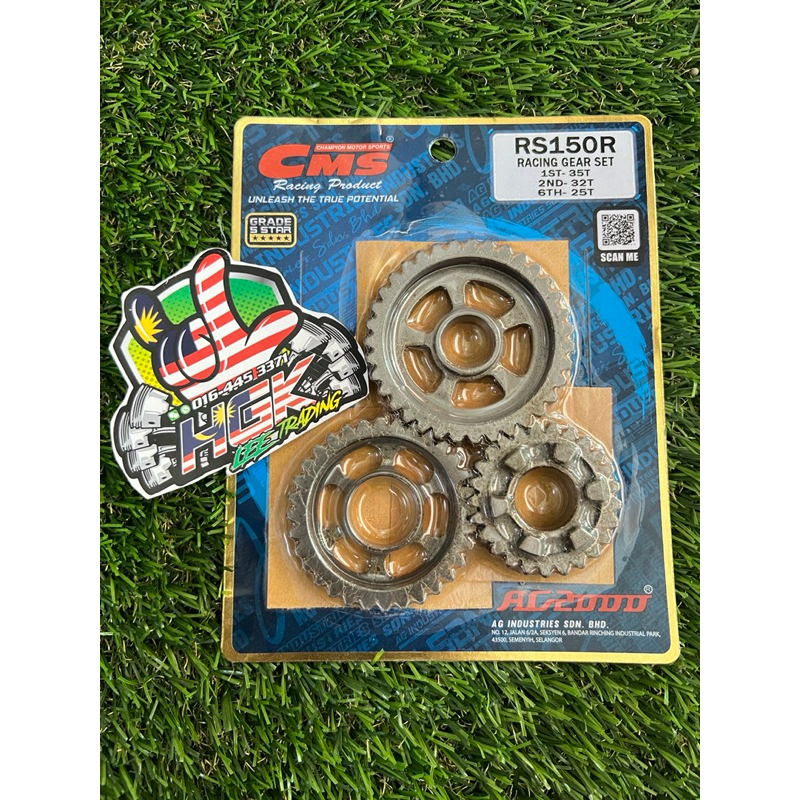HONDA RS150 RSX150 (1ST/2ND/6TH) (35T/32T/25T) Racing Gear Box Engine ...