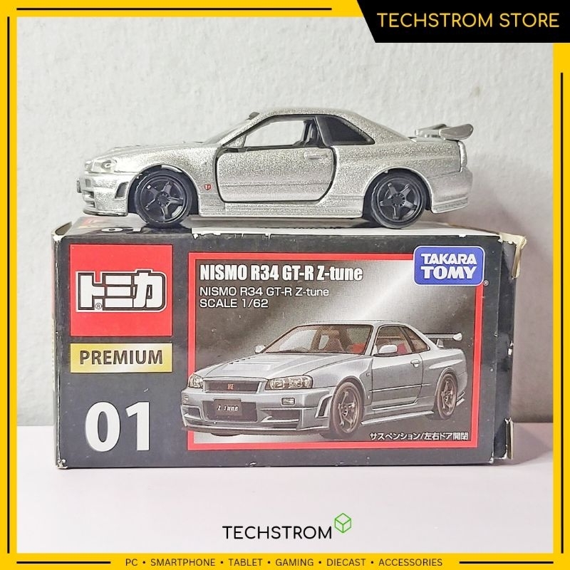 TOMICA PREMIUM NISSAN NISMO R34 GT-R Z TUNE 1:64 SCALE DIECAST | Shopee ...