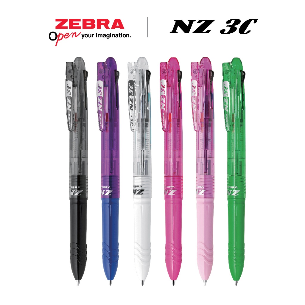 Zebra NZ 3C Multi Colours Ball Pen 0.7mm | Shopee Malaysia