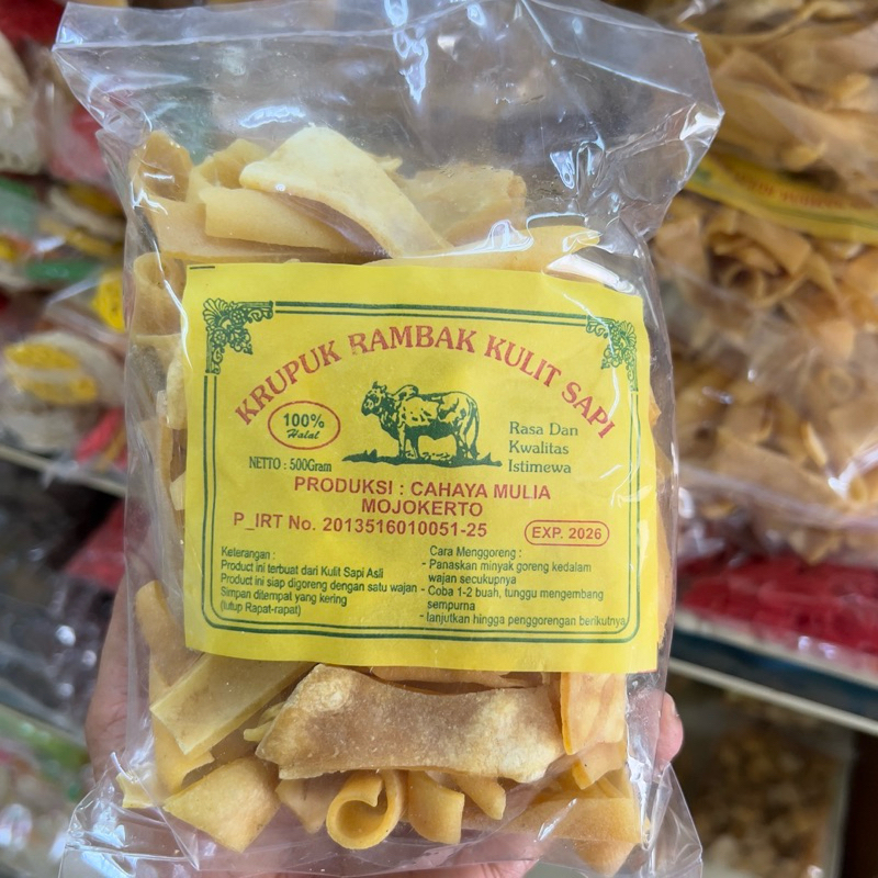 KERUPUK RAMBAK KULIT SAPI MENTAH 250gram | Shopee Malaysia