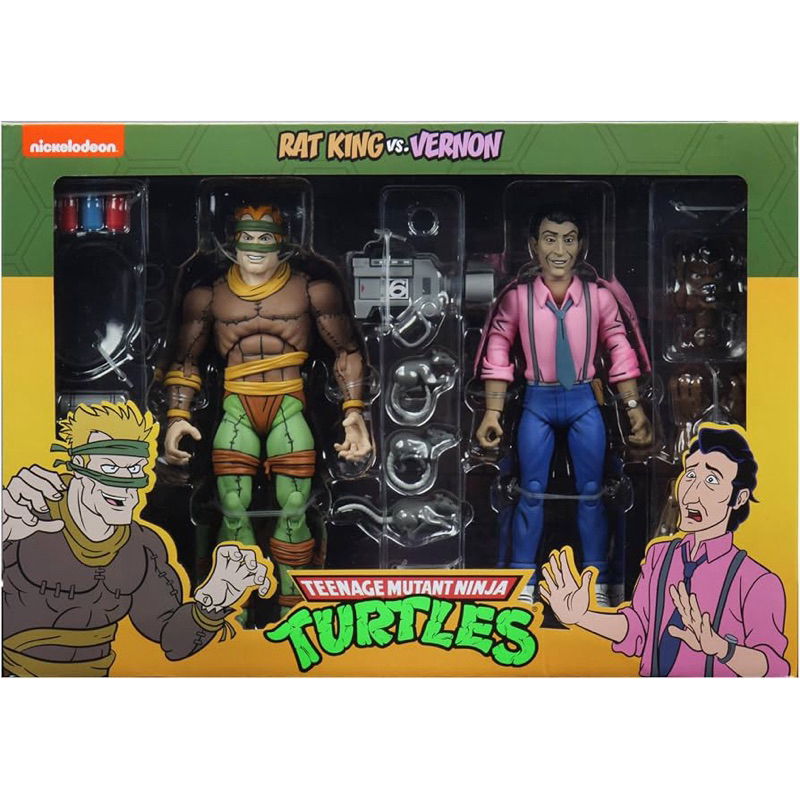 NECA TMNT Teenage Mutant Ninja Turtles Rat King and Vernon Action ...