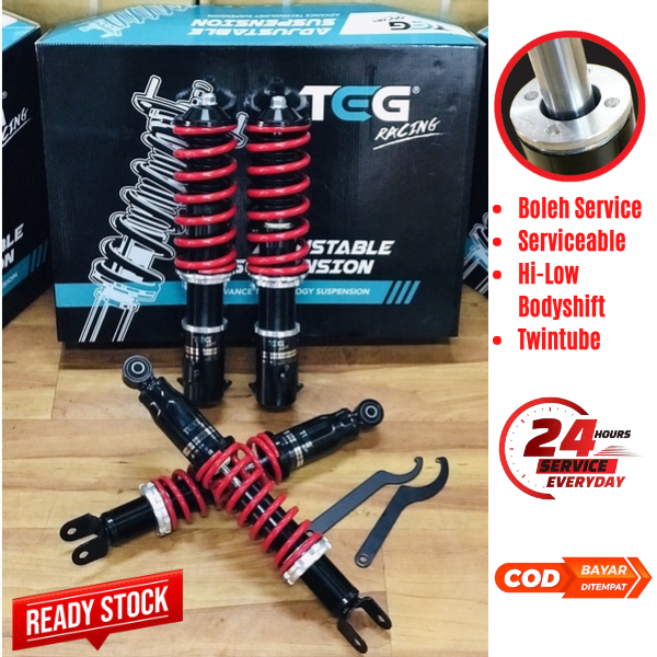 🔥BOLEH SERVICE🔥 Perodua Kelisa/Kenari TEG RACING Adjustable Suspension ...