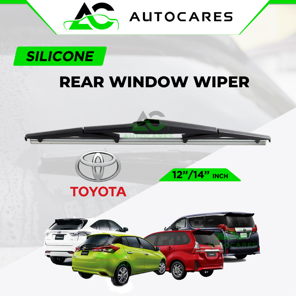 TOYOTA Rear Window Wiper Belakang Silicone Wiper 12 14 Inch Car Rear ...