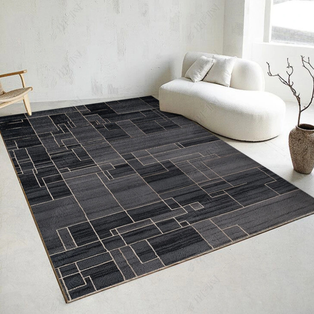 🐱COMEL🐱 [M/L/XL] Stripe Pattern 3D Printing Modern Design Carpet Living ...