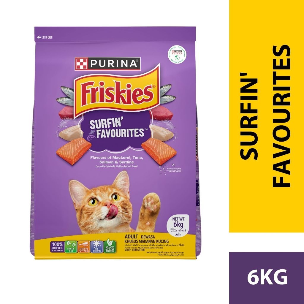 Friskies Cat Food Surfin Turfin/Makanan Kucing Perisa Surfin Turfin ...