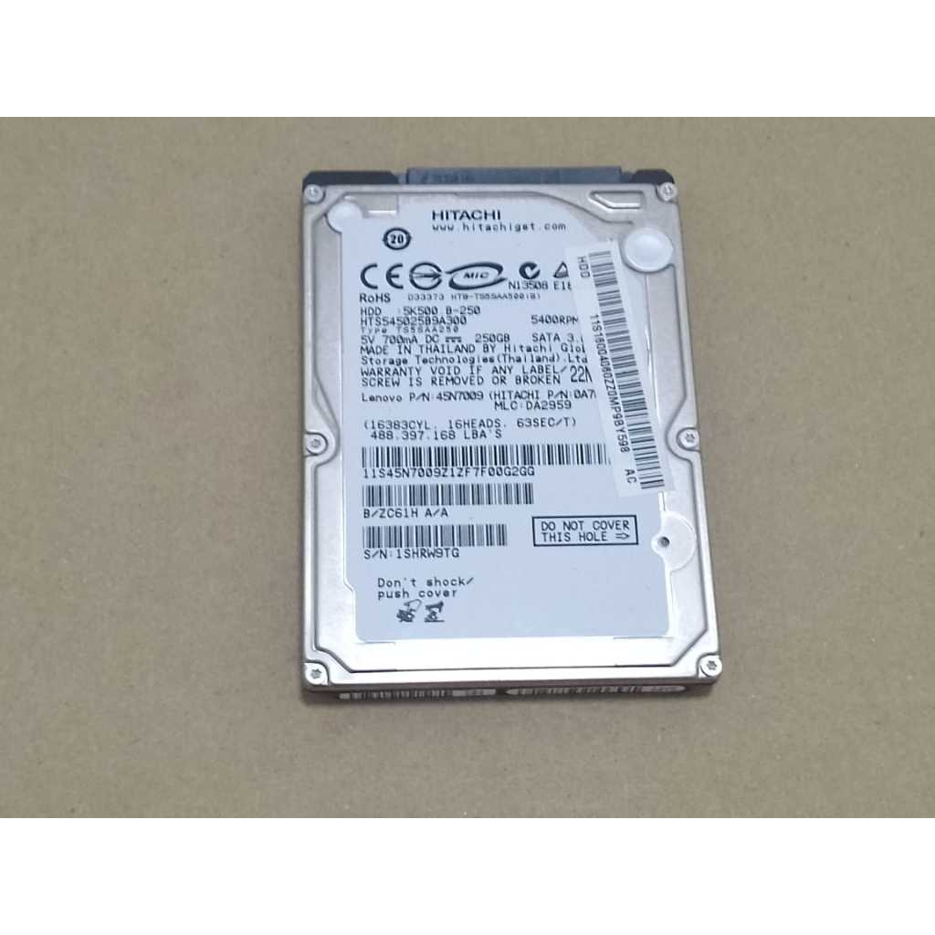 Hitachi HTS545025B9A300 2.5" 250GB SATA HDD SONY PS3 compatible ATA ...