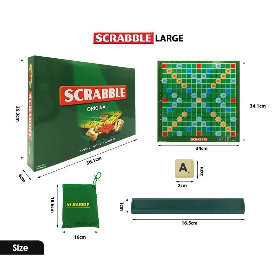 55023 SCRABBLE LETTER MATCHING WORD BOARD GAMES SET | Shopee Malaysia