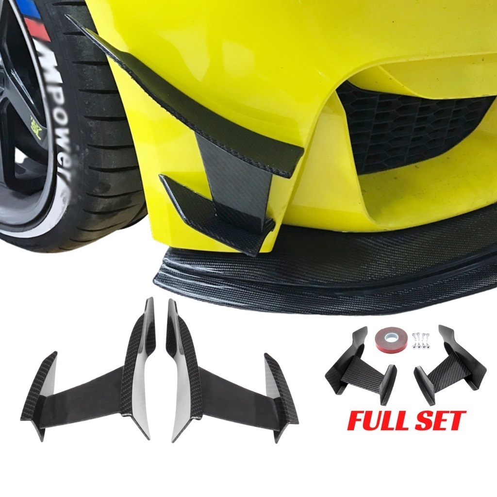 Car Diffuser Spoiler Carbon 5D 6D Universal Car Bumper Diffuser Side ...