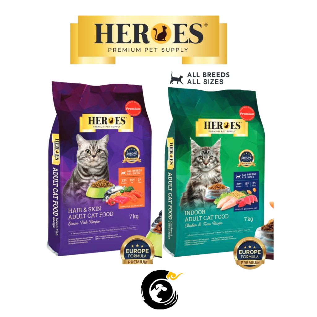 CAT FOOD | Heroes Premium Cat Food *1.5KG Makanan Kucing 猫粮 | Shopee ...