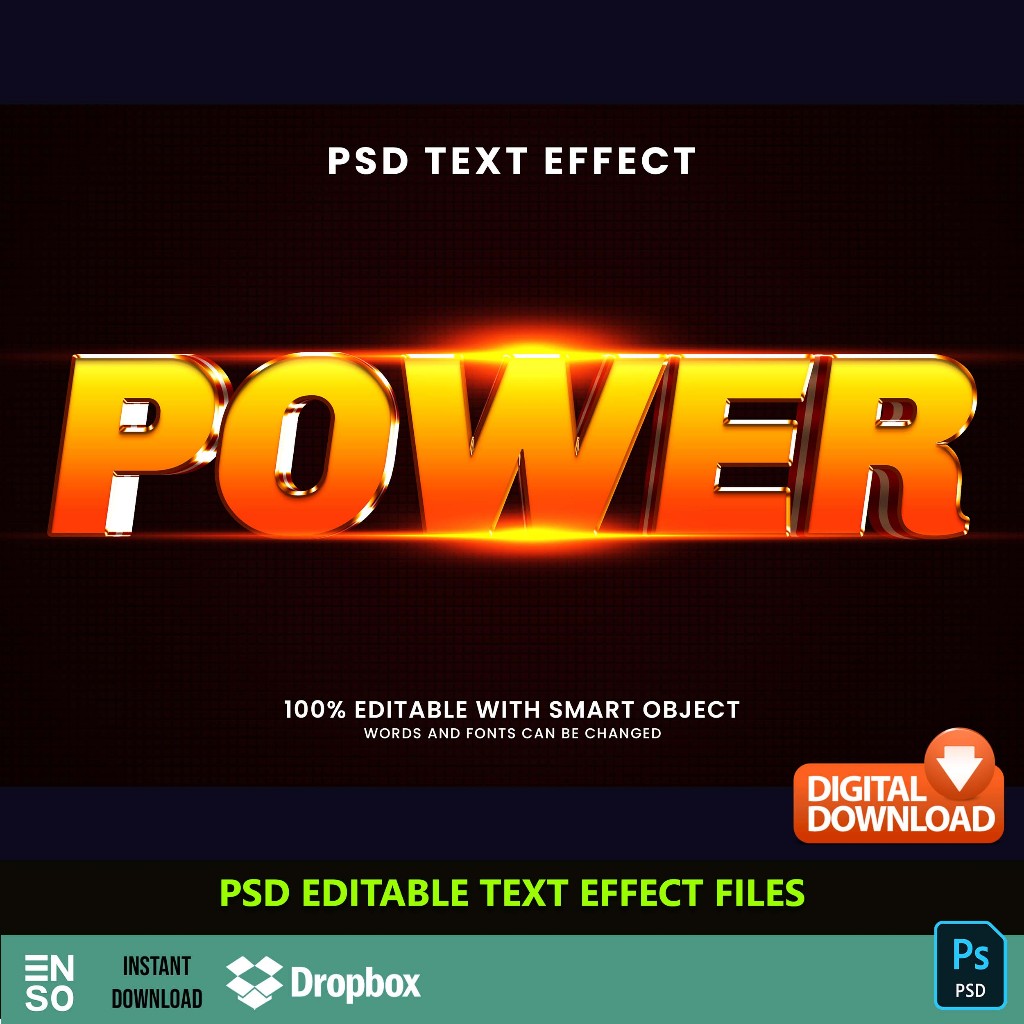PSD Text Effect Stylish Text | Editable Text Logo | Creative Colorful ...