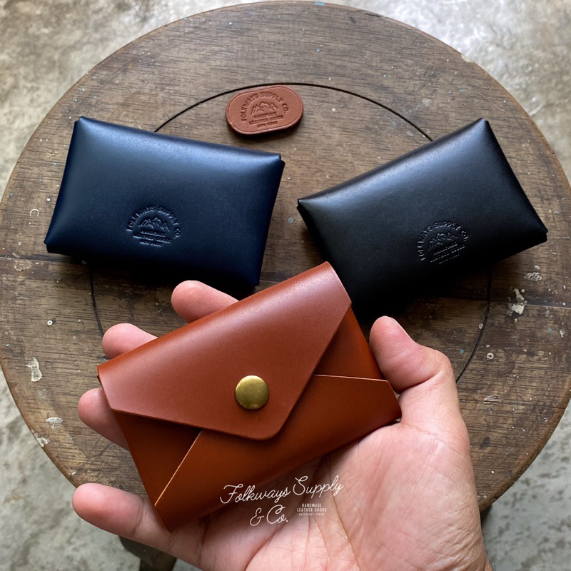 Folkways Leather Handmade Minimalist Wallet, Origami Wallet, Card - Main Image