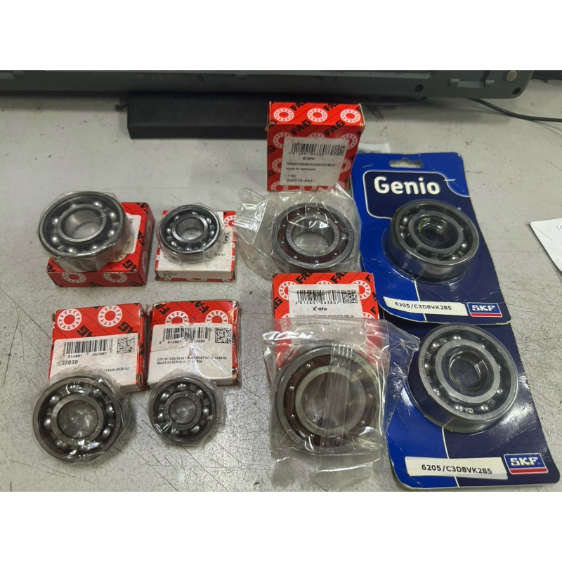 100% Original FAG C3 / FIBRE Racing Bearing Gearbox 4Pcs Suzuki V100 V ...