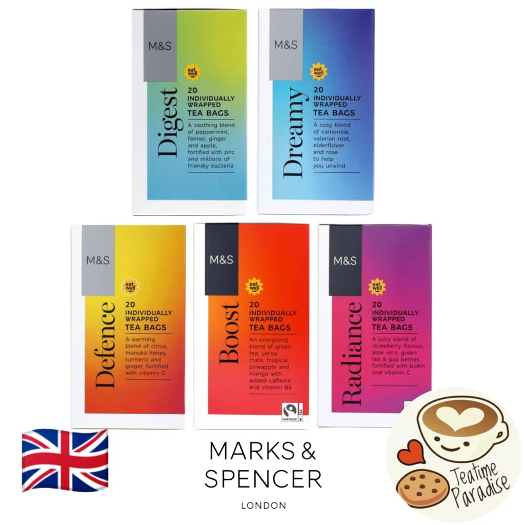 Marks & Spencer (M&S) Healthy & Beauty Infusion Teabags 20 Individually ...