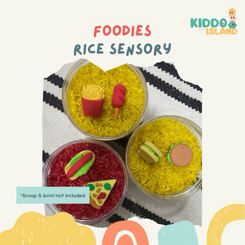 Baby/Toddler/Children-Safe Non Toxic] Colored Rice Sensory Bin Messy ...