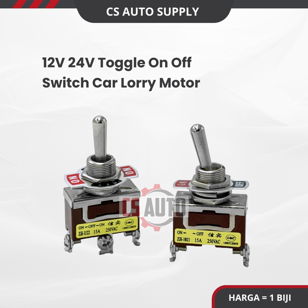 CS 12v 24v 2pin 2 Way On Off Switch for Car Lorry Truck Toggle Suis ...