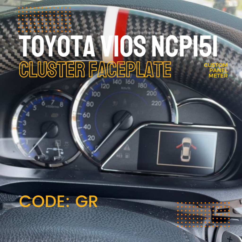 TOYOTA VIOS NCP151 CLUSTER FACE PLATE PANEL METER SPEEDOMETER | Shopee ...