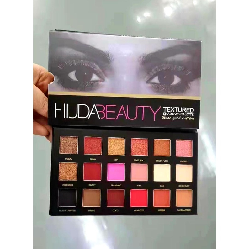 HUDA_BEAUTY Eyeshadow Palette (Rose Gold Edition) Shopee Malaysia