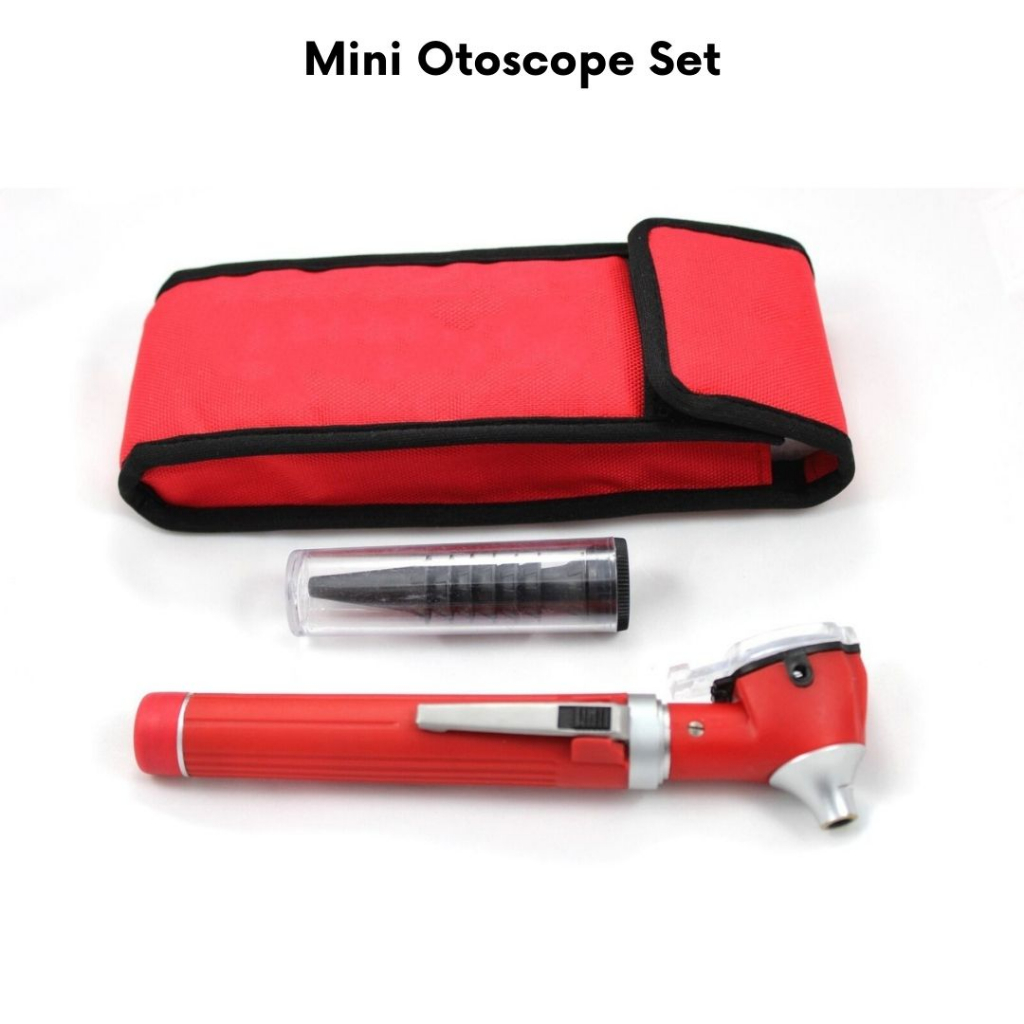 Mini Otoscope Fiber Optic LED ENT Diagnostic Set Ear Inspection Tools