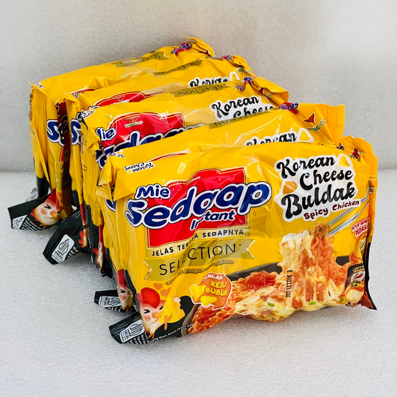 86g X 5pcs Wingsfood Mie Sedaap Instant Korean Cheese Buldak Spicy