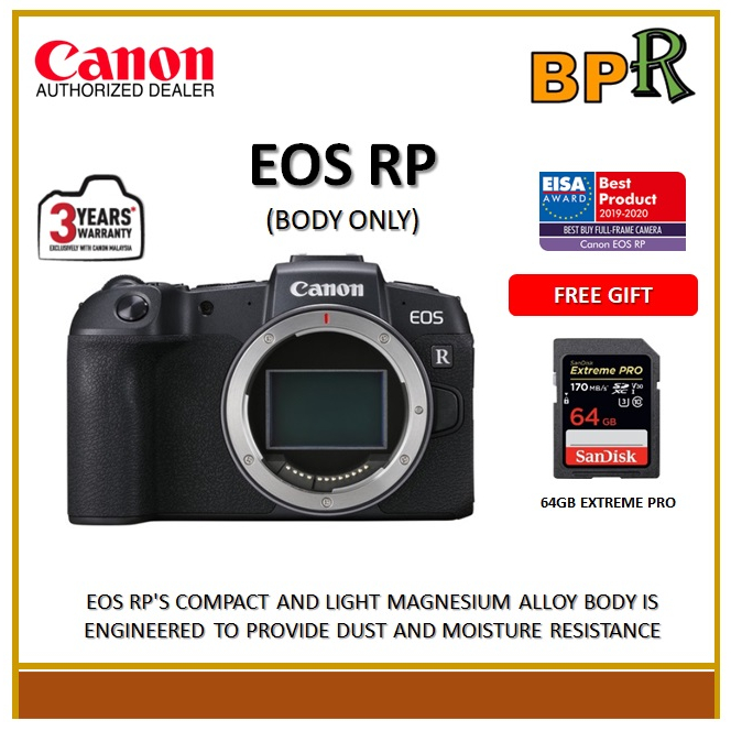 Canon EOS RP Mirrorless Digital Camera (Body Only)- Original Canon ...