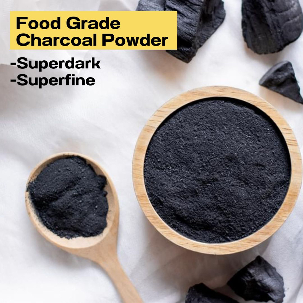 Premium Superfine Activated Charcoal Powder Super Black- Food Grade ...