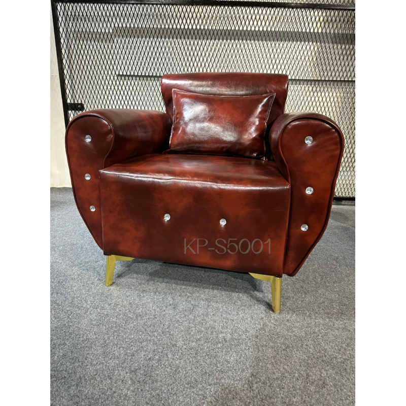 ready stock Chesterfield Sofa 1 Seater/Living Room Sofa/fabric Couch