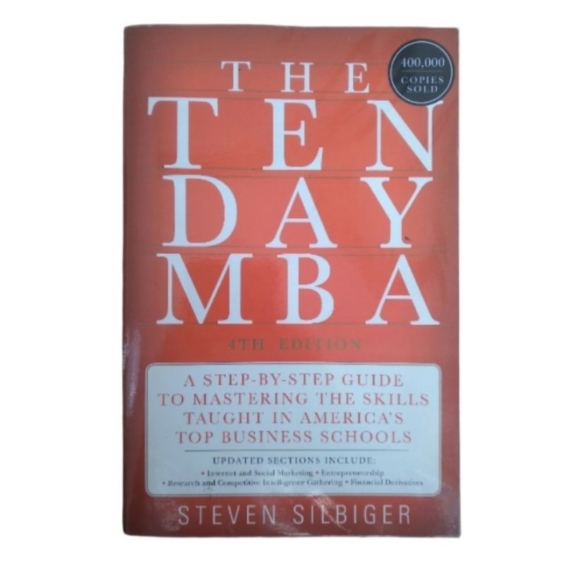 New Book The Ten Day Mba 4th Edition Steven Silbiger Shopee Malaysia