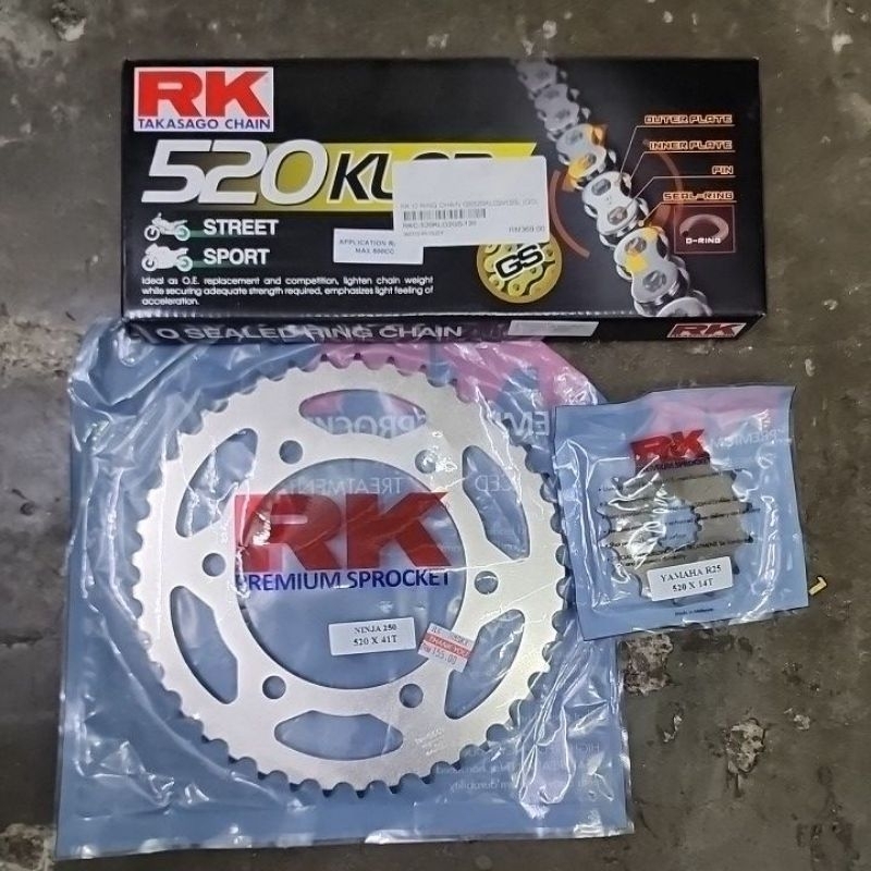 RK Japan Yamaha R25 Sportket Oring Chain Sprocket Set | Shopee Malaysia