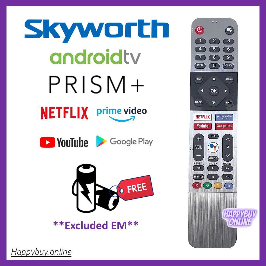 SKYWORTH Android Smart TV Remote Control PRISM+ TV Remote Skyworth