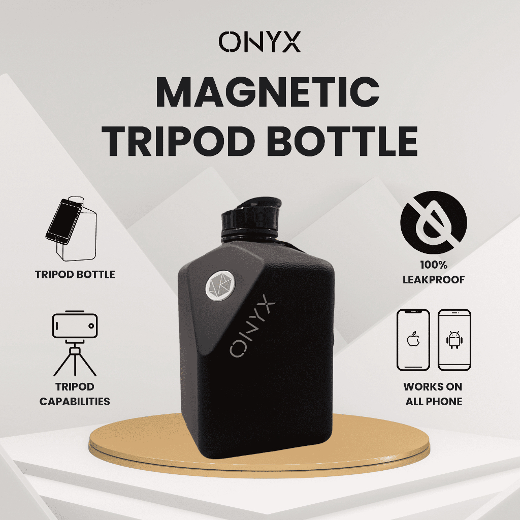 ONYX Bottle 2 7L Oversized Magnetic Tripod Water Bottle Fitness Gym