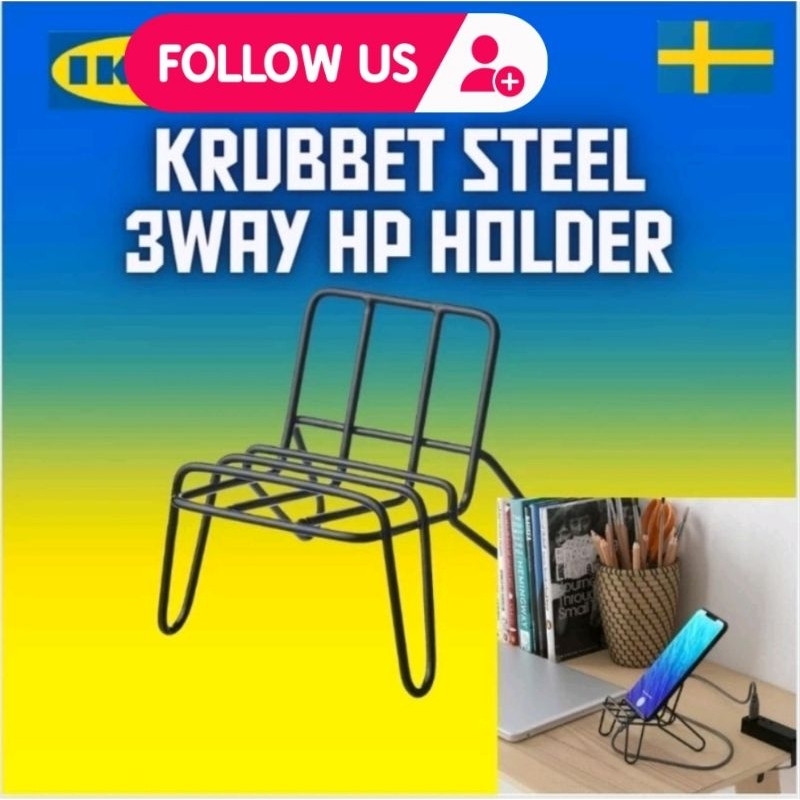 KRUBBET holder for mobile phone, black - IKEA