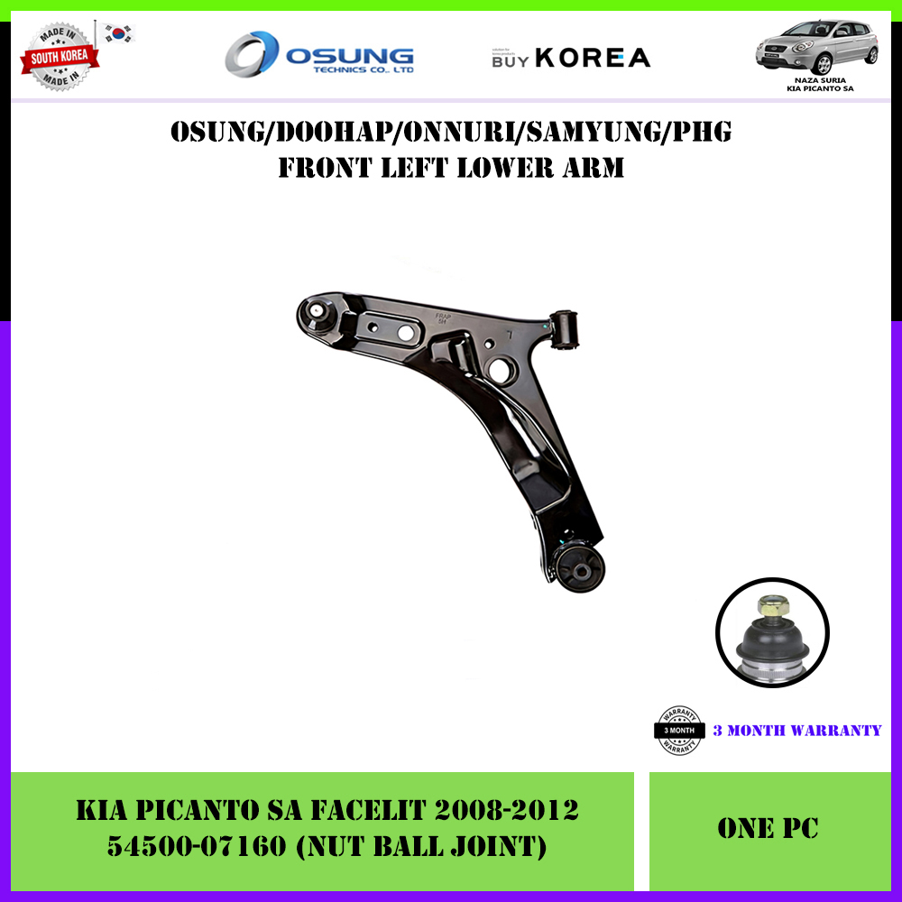 Kia Picanto SA 11/20082012 Front Suspension Lower Arm With Ball Joint