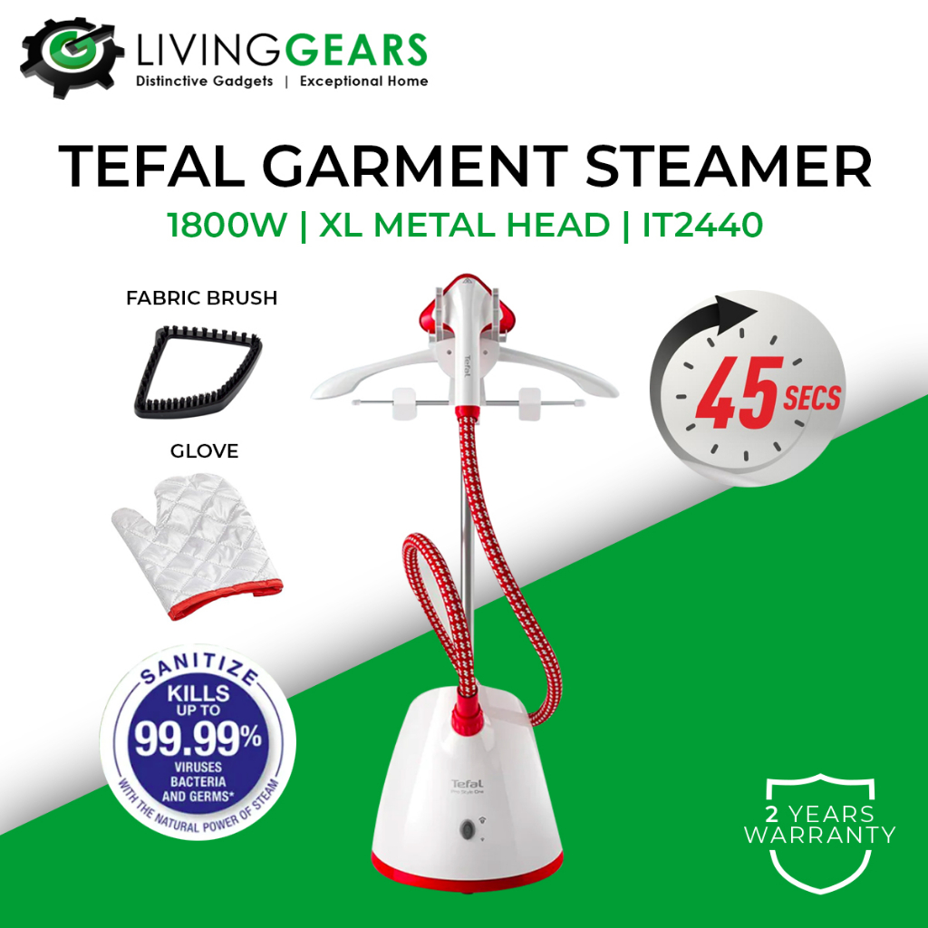 [FREE GIFT] Tefal Garment Clothes Steamer Pro Style 1800W IT2440 Fast