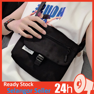 Ready Stock Supreme Canvas Casual Shoulder Bag Mini Sling Bag Cross Body  Beg Men Streetwear Porter