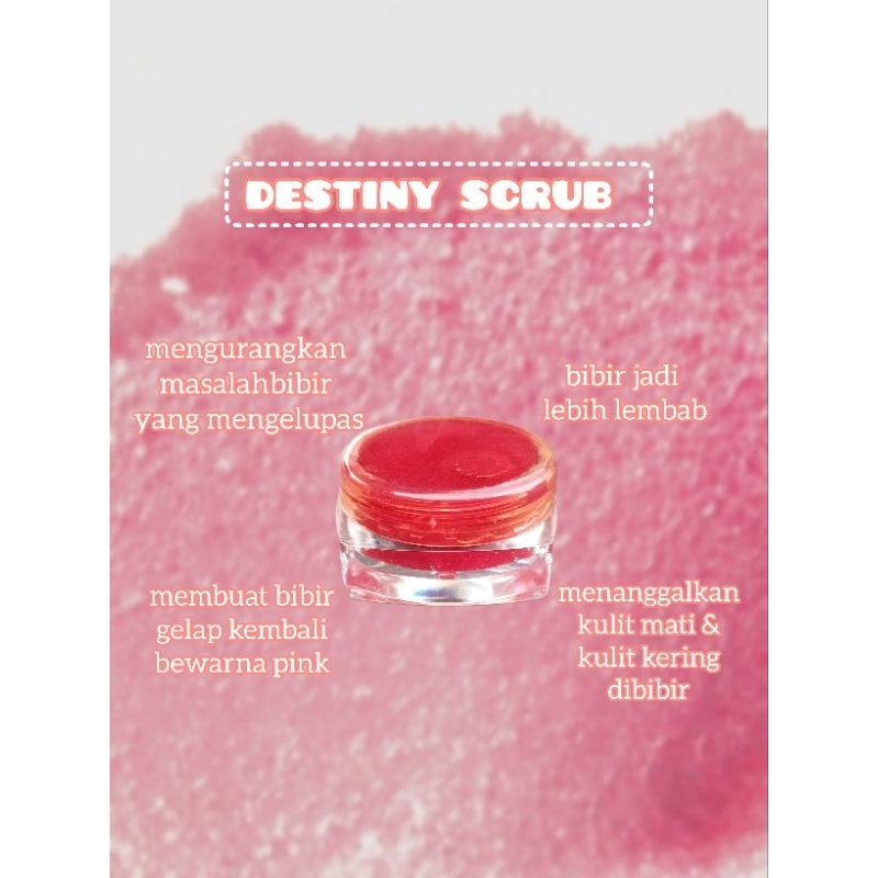 DESTINY SCRUB (Lips Scrub) Shopee Malaysia