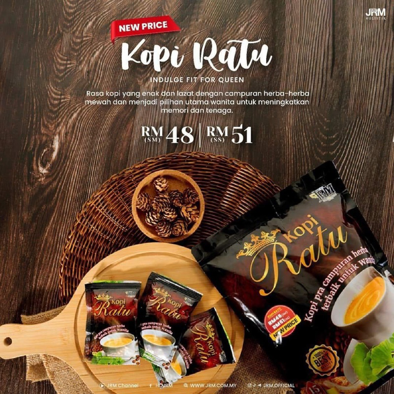 Kopi Ratu Exp042026 Jamu Ratu Malaya Jrm 15sachet X 20g Shopee Malaysia