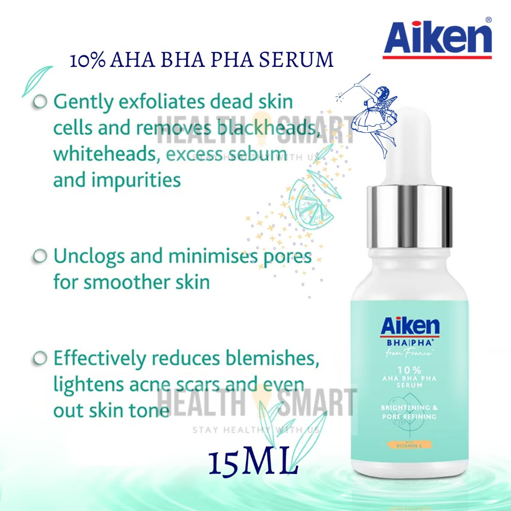 AIKEN BHA PHA Pore Refining Cleanser 100g/ Exfoliating Gel 100g/ 10% ...