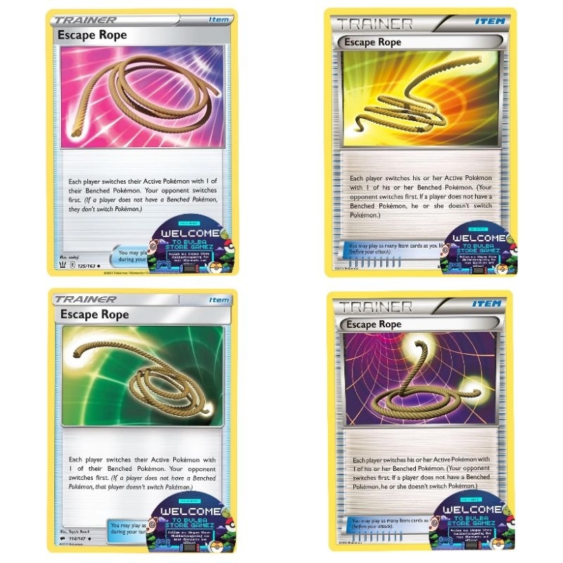 Escape Rope Pokemon 125/163 Battle Styles 114/147 127/160 Pokémon TCG Card  Original