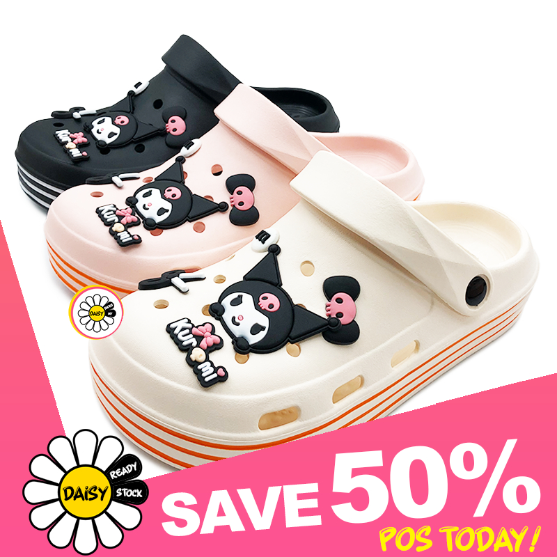 🌼𝗗𝗔𝗜𝗦𝗬🌼「Size 36-40」Women Cartoon Clog Shoes | Indoor Outdoor Kaws ...