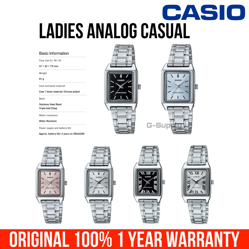 Women Original Casio LTP-V007D LTP-V007D-1B LTP-V007D-1E LTP-V007D-2E ...