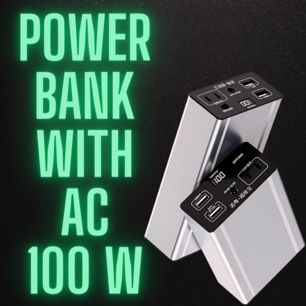 100 W Power Bank with AC 220V, Battery Capacity 96Wh , 20,000 mAh (Can